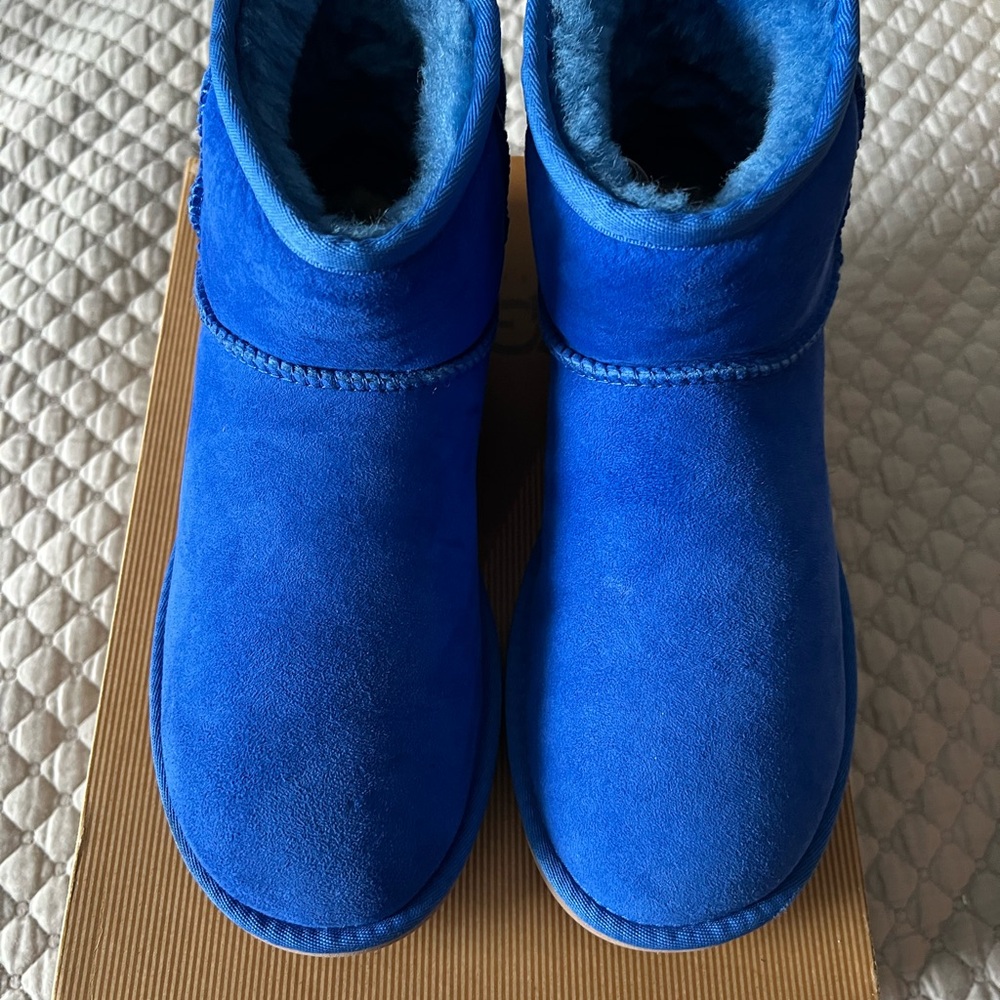 🦋🧊❄️ Fall and Winter Favorite: UGG Women's Bright Blue Ankle Boots